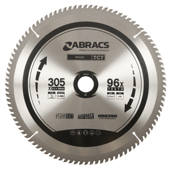 picture of Abracs TCT Blade 305mm x 2.2mm x 30mm - 96T Wood Extra Fine Cut Type - [ABR-TCT30596]