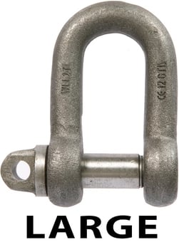picture of Large Dee Shackles c/w Type A Screw Collar Pin