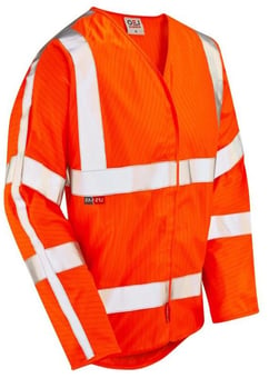 picture of Meshaw - Hi-Vis Orange LFS Anti-Static Sleeved Waistcoat - LE-S17-O
