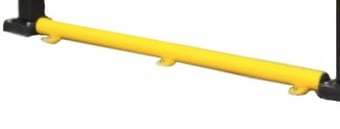 Picture of Black Bull Flex Impact Protection System HYBRID - Under-run Protection Bar Steel 2,050mmL - Indoor Use - Powder Coated - Yellow - [MV-203.20.865]