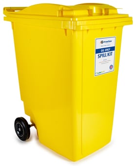 picture of FyterTech 360L Oil Only Spill Kit - 2 Wheeled Bin - [DA-27-1360]