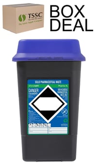 picture of Sharpsafe Recycled Sharps Bin - Blue Lid - 7L - Box Deal of 50 - [IH-VC-51125440]