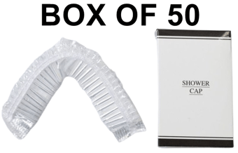 picture of Black & White Shower Cap - Box of 50 - [MCS-WSBSHOWER]