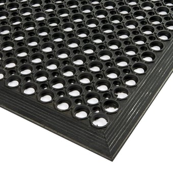 picture of Ulti-Mat Anti-Fatigue Anti-slip Mat - Black/Black - 1550mm x 1720mm - [WWM-10140-15517213-BKBK] - (LP)