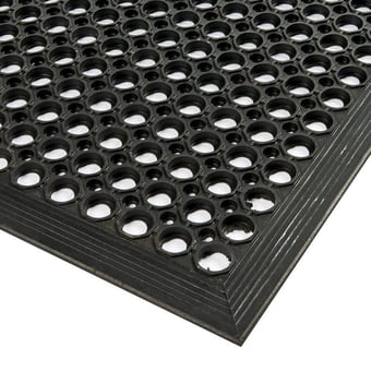 Picture of Ulti-Mat Anti-Fatigue Anti-slip Mat - Black/Black - 1550mm x 1720mm - [WWM-10140-15517213-BKBK] - (LP)