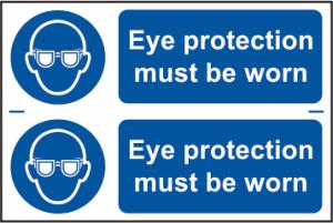 Picture of Spectrum Eye protection must be worn - PVC 300 x 200mm - SCXO-CI-0025