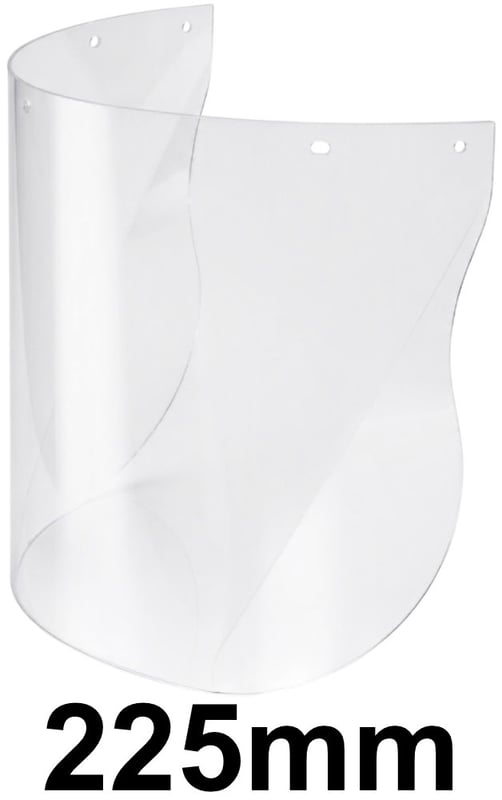 Centurion Clear Polycarbonate Face Screen 225 mm - [CE-S590]