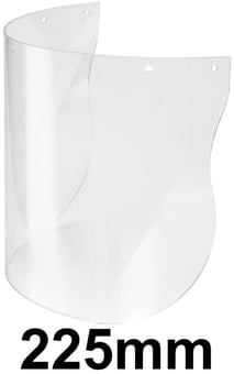 picture of Centurion Clear Polycarbonate Face Screen 225 mm - [CE-S590]