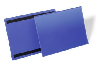 Picture of Durable - Magnetic Document Sleeve A4 Landscape - Dark Blue - Pack of 50 - [DL-174507] - (LP)