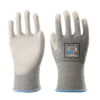 picture of Cutzy - Cut Resistant Level D - Safety Grey Gloves - [CAS-HPE13001-WH2]
