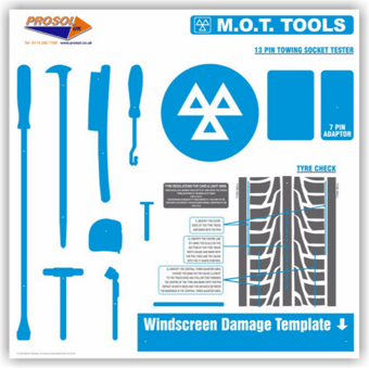picture of ProStore MOT Tool Storage - Shadow Board Only - 750 x 750 x 10mm - [PSO-MTP1166]