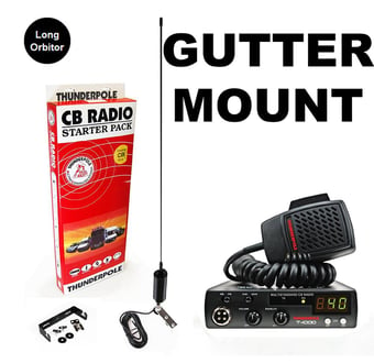 picture of Thunderpole 12 Volt CB Radio Starter Pack - Long Orbitor - Gutter Mount - [TP-STARTERTP3LONG]