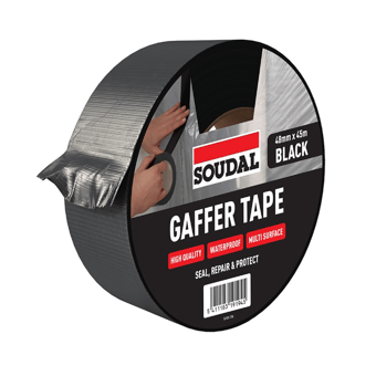 picture of Soudal Gaffer Tape - Black - 48mm x 45m - [DK-DKSD167039]
