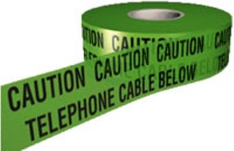 Picture of Caution Telephone Cable Below Tape - 150mm x 365m - [AS-UNDER4]