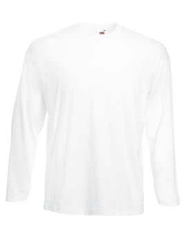 Picture of Fruit Of The Loom Long Sleeve Valueweight T-Shirt - WHITE - BT-61038-WHITE