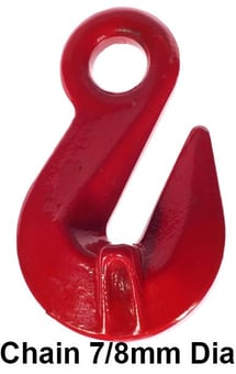 picture of GT Cobra Grade 80 Eye Type Grab Hook - For Chain 7/8 Dia. - [GT-G80EGH8]
