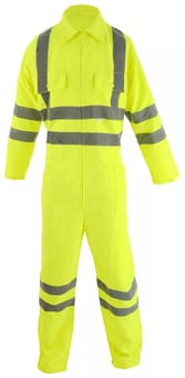 Picture of Antistatic Flame Resistant 160 Gram Coverall in Yellow - BI-96 - (DISC-W)
