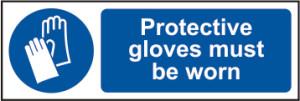 picture of Spectrum Protective gloves must be worn – RPVC 600 x 200mm - SCXO-CI-11395