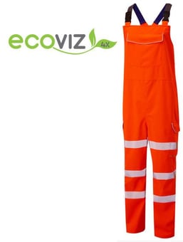picture of Northam - EcoViz 10K - Class 2 Bib & Brace Orange - LE-BB01-O