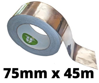 picture of Foil Tape - Helps Seal & Protect Many Sensitive Assemblies & Surfaces 75mm x 45m - [OS-FL01-75]