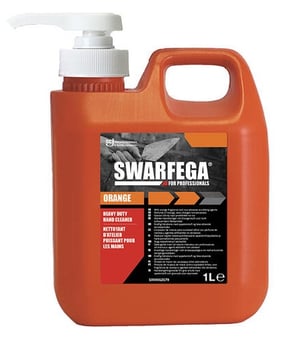 picture of Swarfega Orange Heavy Duty Hand Cleaner - 1 Litre Pump - [BRB-SOR1LMP]