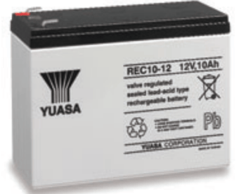 picture of Yuasa REC10-12 20HR Valve Regulated Lead Acid Battery - 12V 10Ah - [BRH-SLAYUAREC10-12]