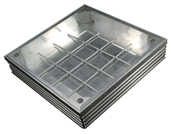 Picture of Triple Sealed and Locking for Internal and External Use - Recessed Aluminium Cover - 150 x 150mm - [EGD-TSL-60-1515]