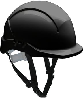 Picture of Centurion Concept SecurePlus Black Safety Helmet Reduced Peak Slip Ratchet Non Vented - [CE-S08CKL]