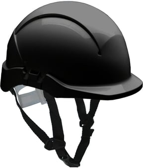 Picture of Centurion Concept SecurePlus Black Safety Helmet Reduced Peak Slip Ratchet Non Vented - [CE-S08CKL] - (DISC-R)