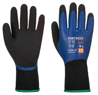 picture of Portwest AP01 Thermo Pro Glove Blue/Black - PW-AP01B8R