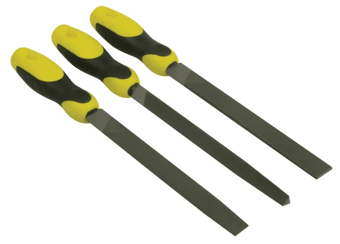 picture of Stanley File Set 3 Piece Flat 1/2 Round 3 Square - 200mm 8in - [TB-STA022464]