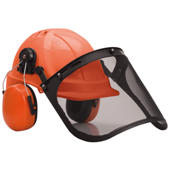 picture of Portwest - PW98 - Professional Forestry Orange Combi Kit - Vented Helmet [PW-PW98ORR]