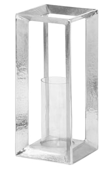 picture of Hill Interiors Farrah Collection Silver Candle Stand - [PRMH-HI-21329]