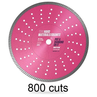 picture of TD10 - Hard Materials Diamond Blade - 800 Cuts - 125mm Dia - [DC-A018H]