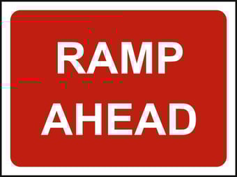 Picture of Spectrum 1050 x 750mm Temporary Sign & Frame - Ramp Ahead - [SCXO-CI-13158]