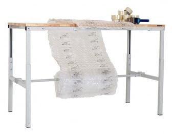 Picture of BiGDUG Height Adjustable Packing Bench - 1500w x 750d mm - 1 Roll Holder - [BDU-BDMDPBA1575H]