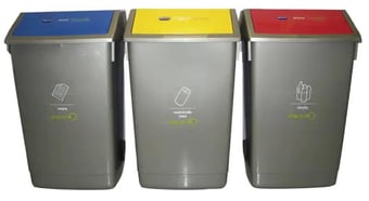 picture of SLINGSBY Waste Bin 370287 162 L - Black - [VK-1040293]