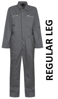 picture of Regatta Men's Pro Zip Coverall - Seal Grey - Regular Leg - BT-TRJ513R-SEG - (DISC-R)