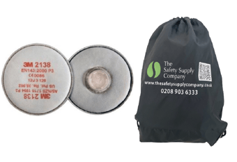 Picture of 3M - Pair of P3 Nuisance Odour Particulate Filter Cartridges - TSSC Bag - [IH-KIT2138]