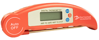 picture of Metal & X-Ray Detectable Food Industry Thermometer - Digital - Red - DT-110-P03