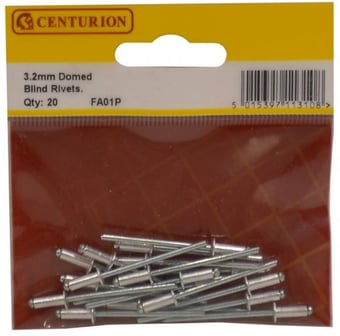 Picture of 3.2mm x 7.9mm Domed Blind Rivets - 5 X Pack of 20 - [CI-FA01P]