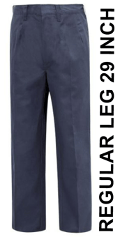 picture of Phoenix Flame Retardant Cotton Work Trousers - Navy Blue - FU-TR026-REG - (DISC-R)