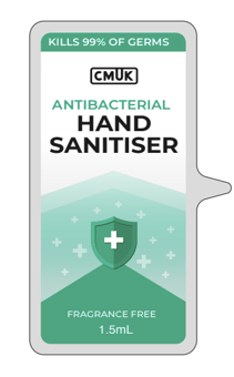 picture of CMUK 100 Antibacterial 1.5ml Hand Sanitisers - Pack of 100 - [CU-SANITISER]