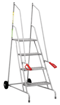 picture of Slingsby Mobile Dock Steps with Mesh Tread - Galvanised - 4 Treads - [SLB-434833] - (LP)