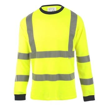 picture of Hi Vis Yellow Long Sleeve T-Shirt - BI-25 - (NICE)