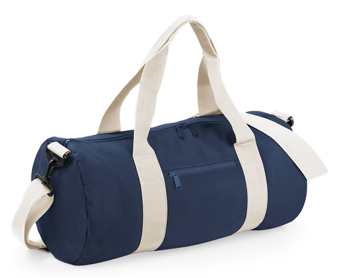 picture of BagBase Original Barrel Bag - French Navy/Off White - [BT-BG140-FNAOFW]