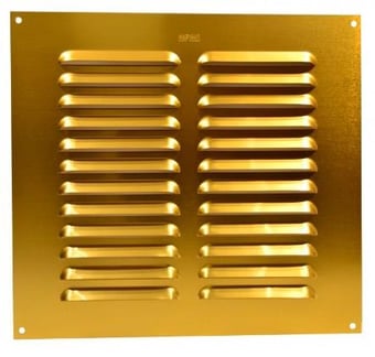 picture of Louvre Vent - Gold Aluminum - 229 x 229mm - CTRN-CI-VE27P