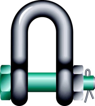 picture of George Taylor Green Pin Standard Dee Shackles 