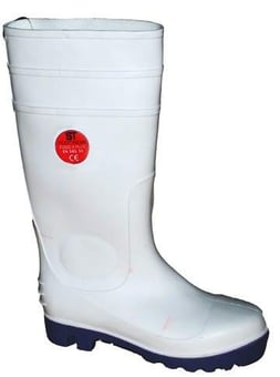 picture of S4 - SRA - White Heavy Duty Food Grade Safety Wellington - Anti-Slip and Antistatic - ST-91100