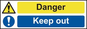 picture of Spectrum Danger keep out – SAV 300 x 100mm - SCXO-CI-12382